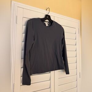 H&M Charcoal Long Sleeve Top